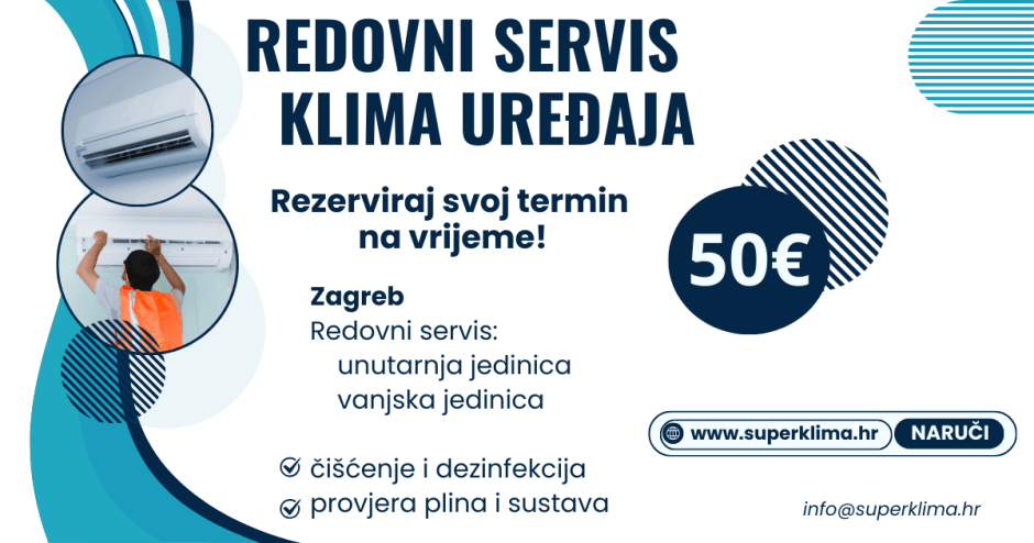 REDOVNI SERVIS KLIMA UREĐAJA